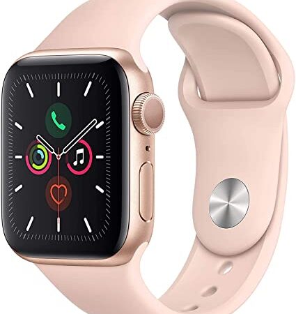 Apple Watch Series 5 40mm (GPS) - Cassa In Alluminio Color Oro Con Cinturino Sport Rosa Sabbia (Ricondizionato)