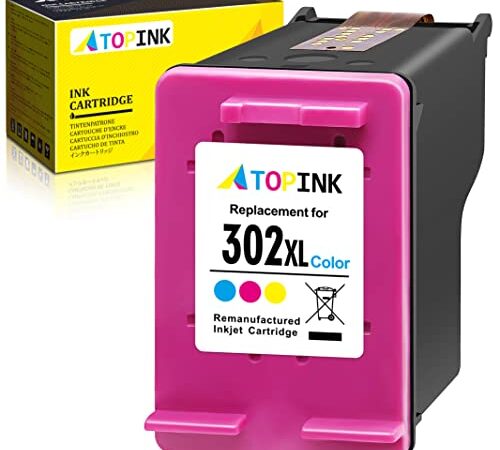 ATOPINK 302 XL Rigenerata Cartucce d'inchiostro Sostituzione per HP 302XL (1 Tri-Colore) per OfficeJet 3835 3833 3830 5232 5220 5230 3831 4650 3834 Envy 4520 4527 4525 DeskJet 3639 2130 3636 Stampanti