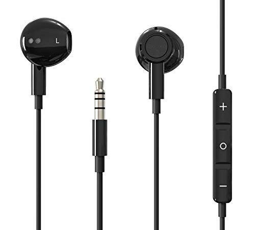 BENEWY Auricolari, Cuffie in-Ear con Filo, Auricolari in-Ear con Filo e Microfono, Auricolare Bassi Potenti, Alta Qualità del Suono, Magnetici Cuffiette per iPhone, iPad, Samsung, Xiaomi, Huawei etc