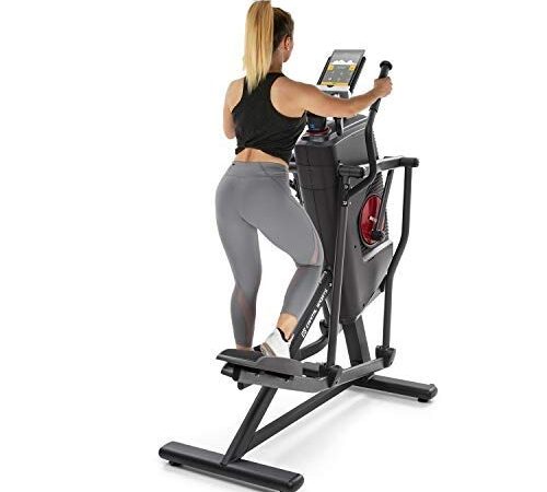 Capital Sports Helix Stride - Ellittica, Cyclette, 6 in 1: Stepper/Climber/Bike/Runner/Air Walker/Ellittica, Allenamento ad Alta Efficienza, MagResist: Resistenza Magnetica a 32 Livelli, Nera