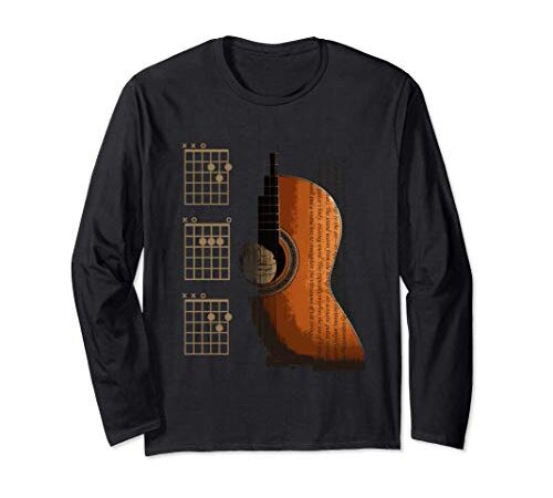 DAD Chords Chitarra acustica per il chitarrista Maglia a Manica