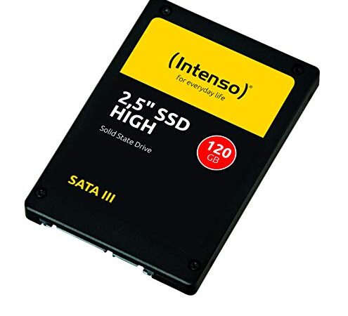 Intenso 2.5" SSD Interno SATA III High Performance, 120 GB, Nero