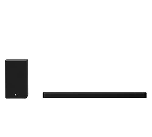 LG SP8YA Soundbar TV 440W 3.1.2 Canali Meridian con Subwoofer Wireless, Bluetooth, Tecnologia DTS:X, Dolby Atmos, Dolby Digital, Audio Alta Risoluzione, AI Sound Pro, Ingresso Ottico, USB, HDMI in/out