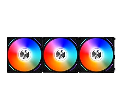 Lian-Li UNI FAN AL120 RGB PWM Lüfter, confezione da 3 controller di inchiostro, 120 mm, nero