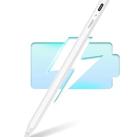 Metapen Penna Compatibile con Apple iPad (2018-2022), Ricarica Rapida, Sensibile all'Inclinazione & Rifiuto del Palmo & Magnetica Stylus Pen, Compatibile con 6/7/8/9, Pro 11/12.9, Air 3/4/5, Mini 5/6