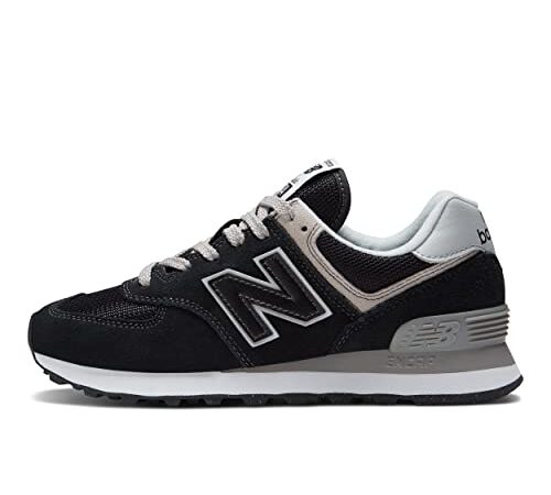 New Balance 574, Sneakers Donna, Nero (Black), 39 EU