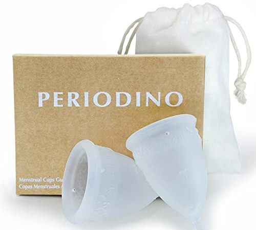 Periodino Coppette Mestruali Piccolo Grande - Alternativa alle Mutande assorbenti Donna ciclo. Più sano di Assorbenti e Tampone - Non è necessario l' Applicatore Coppetta Mestruale