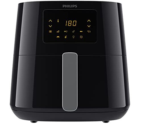 Philips Airfryer XL Essential - 6,2 L, Friggitrice Senza Olio, Tecnologia Rapid Air, Touchscreen, App NutriU (HD9270/90)