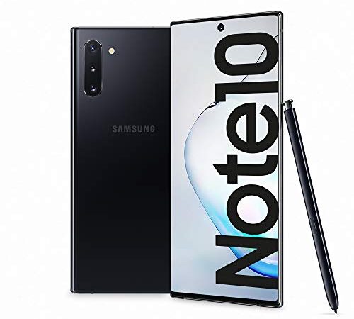 Samsung Galaxy Note10 Smartphone, Display 6.3" Dynamic AMOLED, 256 GB Espandibili, SPen Air Action, RAM 8 GB, Batteria 3.500 mAh, 4G, Dual SIM, Android 9 Pie, Nero (Aura Black)