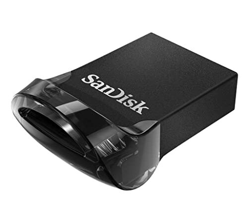 SanDisk Ultra Fit Unità Flash, USB 3.1 da 128 GB con Velocità fino a 130 MB/sec,Tradizionale,Nero,128 GB