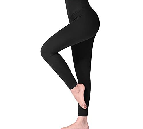 SINOPHANT Leggins Vita Alta Donna, Leggings Donna Fitness Pantaloni Yoga Controllo della Pancia Opaco Elastici Morbido per Sportivi o Casual