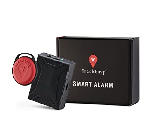 TRACKTING SMART ALARM con e-SIM ITALIA - Antifurto GPS per Auto e Moto- SIM Senza Canone - No cavi - Notifiche di parcheggio - Chiamata di allarme e Live tracking in caso di furto - Batteria record