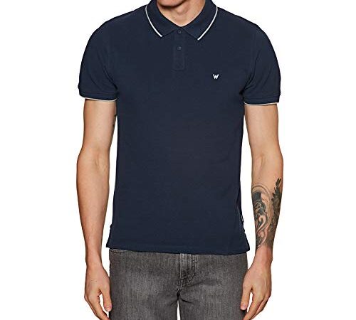 Wrangler Pique Polo, Navy 114, L Uomo