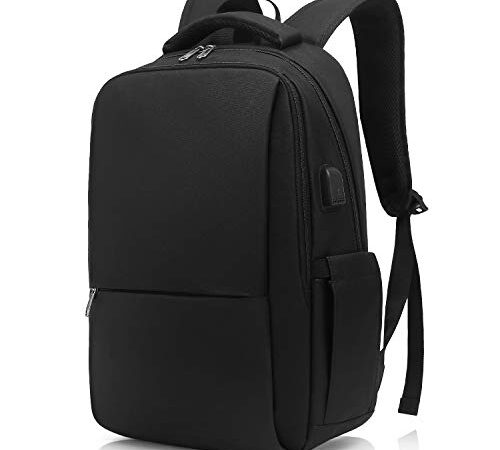 Besttravel Zaino Porta PC,Zaino PC Portatili con Anello antifurto.Zaino per Computer da 15.6 Pollici Notebook,Zaino per Laptop,Zaino Impermeabile da Uomo per Scuola,Lavoro o Viaggio