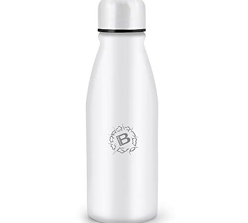 Bijoux Borraccia 500 ml, ecologica e riutilizzabile, super leggera in allumino, spazzola pulizia, no BPA, Borracce per Scuola, Sport, Palestra, Yoga