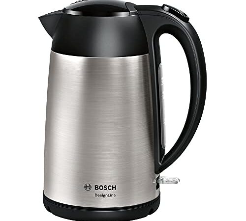 Bosch TWK3P420 DesignLine Bollitore, 2400 W, 1.7 L, Acciaio Inox