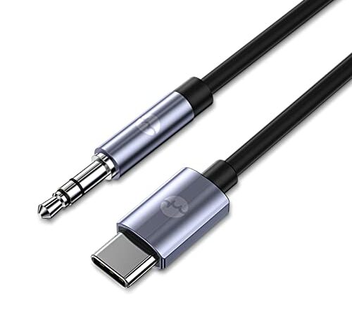 Cavo Aux USB C to 3.5mm, YHEMI Cavo Aux TYPE C a 3.5mm Jack Cavo Audio Aux per Cuffie per Cellulare con Type-C, Auto, Computer, Altoparlante Stereo Domestico