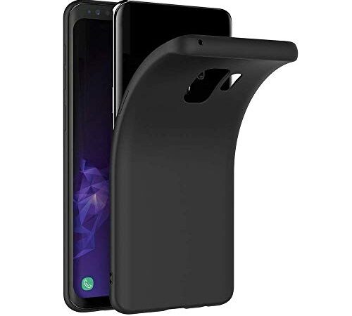 COPHONE® Cover per Samsung Galaxy S9 Cover Galaxy S9 Nero Silicone Case Molle di TPU Sottile Custodia per Samsung Galaxy S9