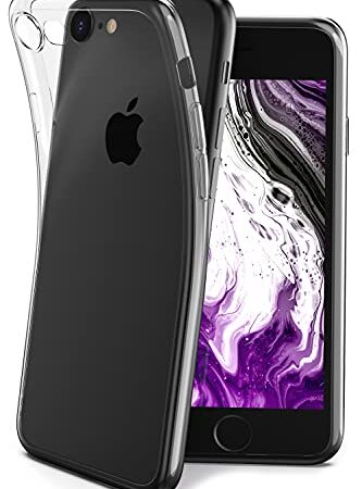 COVERbasics Cover Compatibile con iPhone 7/8 / SE 2020/2022 (AIRGEL 0.3mm) Custodia Trasparente Slim in Silicone TPU Sottile con Protezione Fotocamera, Anti Ingiallimento ed Anti Graffio