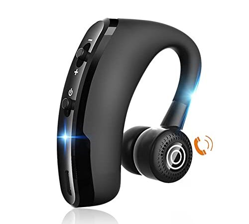 Cuffie Bluetooth,25 Ore di Conversazione Auricolare Bluetooth Wireless Mono con Microfono HD CVC8.0 Riduzione del Rumore di Cuffie Bluetooth Ruotabile 270° per Lavorando/Guida