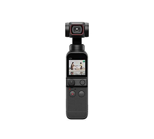 DJI Pocket 2 Fotocamera Stabilizzata 3 Assi, Vlog, Video Ultra HD, Foto ad Alta Risoluzione da 64 MP, 1/1.7” CMOS, HDR, Riduzione del Rumore, Timelapse, Slow Motion, Zoom 8x, Livestreaming, Nero