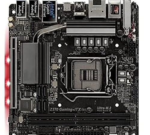 MKIOPNM Scheda Madre Desktop Fit for ASRock Z370 Gaming-ITX LGA 1151 Z370 Core i5 9600K i7 9700K Scheda Madre CPUs ATX