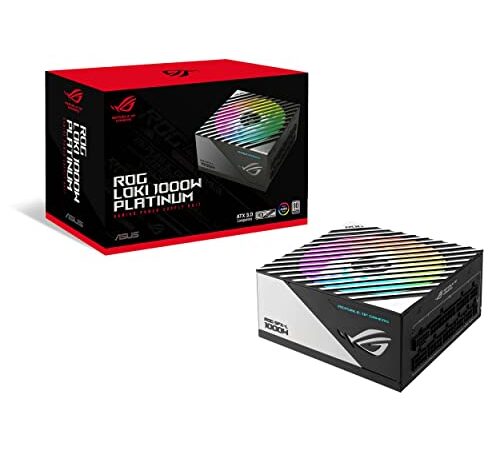 ASUS ROG Loki SFX-L 1000W Gaming Alimentatore modulare, certificato 80+ Platinum e Lambda A, ventola ARGB PWM, Aura Sync, compatibile ATX 3.0 e PCIe 5.0